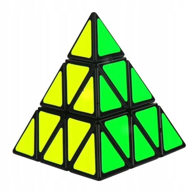 Układanka logiczna kolorowa Pyraminx 8,5cm x 9,5cm