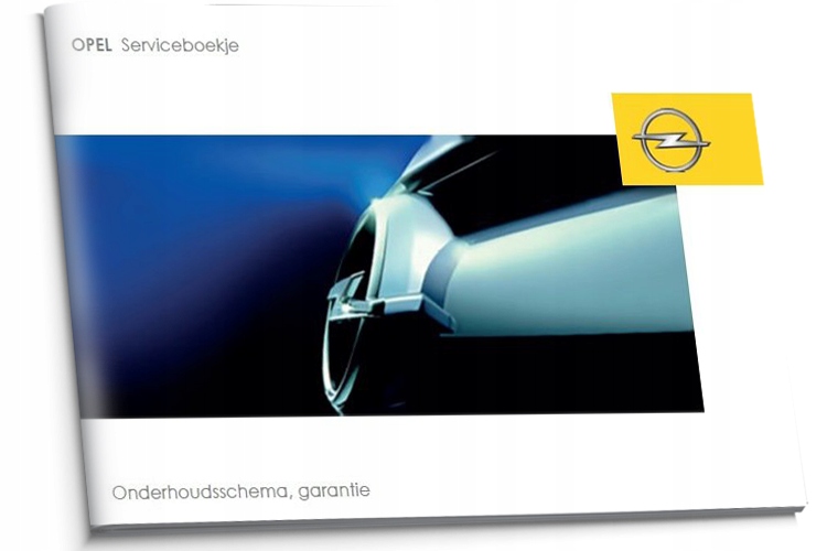 Opel Czysta Holenderska Książka Serwisowa