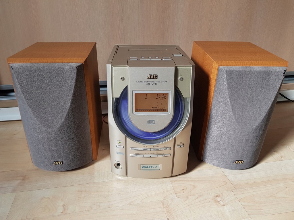 mini wieża JVC UX-V5R z kolumnami CD Tuner Kaseta