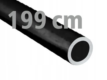 Rura aluminiowa okrągła 10x1 czarna anoda 2m