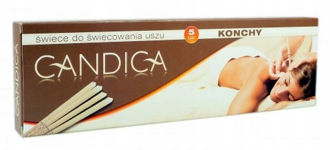 ŚWIECE KONCHY ŚWIECOWANIE WOSKOWANIE USZU 2 SZTUKI