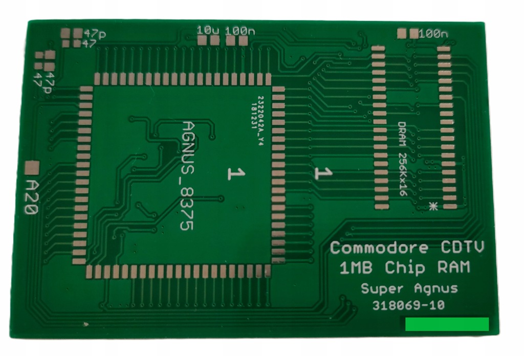 Commodore CDTV 1MB Chip RAM PCB