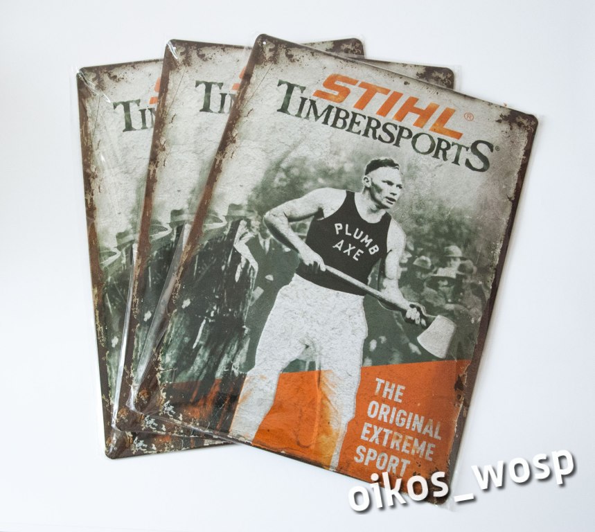 STIHL Timbersports, plakat na blasze, "Las Polski"