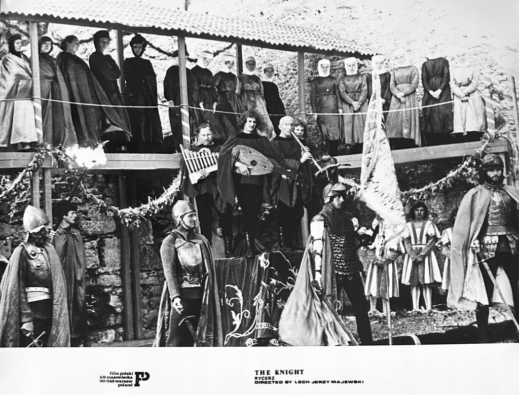 Zamek OGRODZIENIEC fotografia duży fotos filmowy RYCERZ Lech Jerzy Majewski