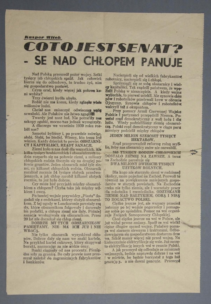 ULOTKA REFERENDUM 3 X TAK 1946 R (11065)