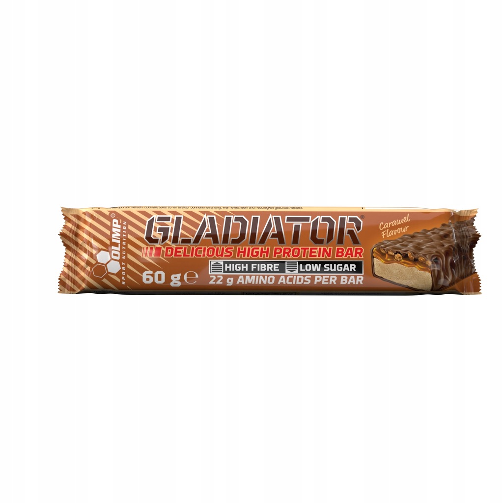 Olimp Baton Gladiator High Protein Bar 60g Karmel