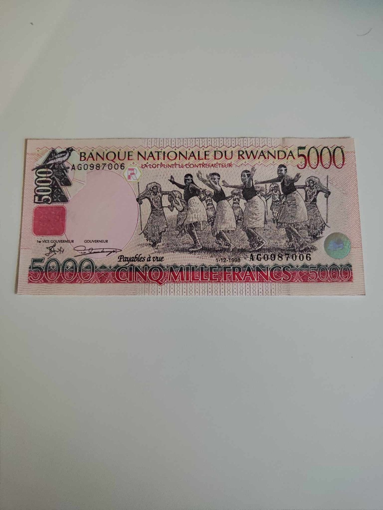 Rwanda - 5000 Franków - 1998 - UNC