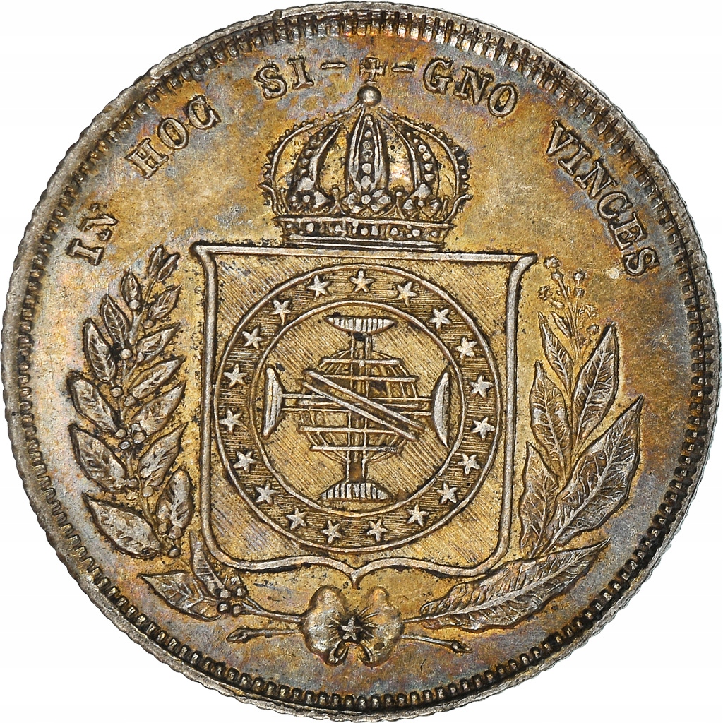 Moneta, Brazylia, Pedro II, 200 Reis, 1862, AU(55-