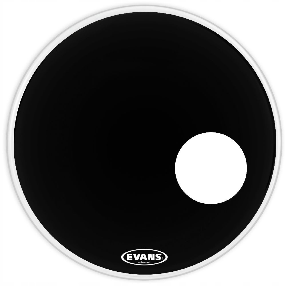 Evans BD20RB EQ-3 Resonant Black 20″ naciąg perkusyjny