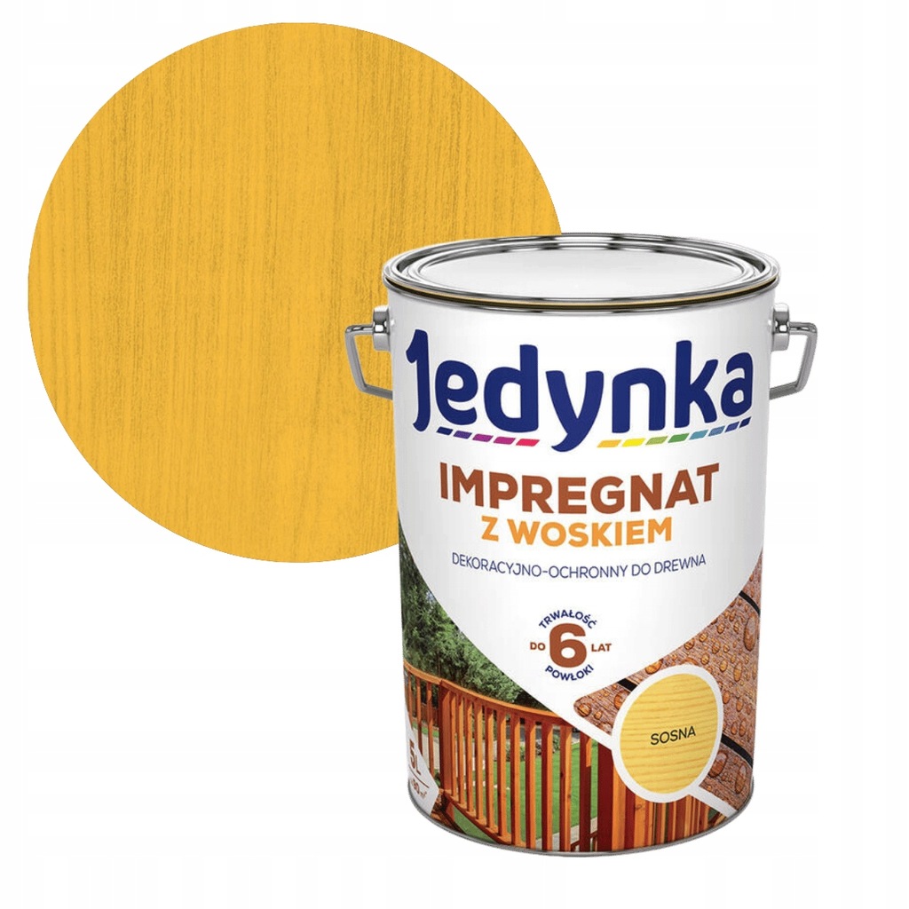 JEDYNKA IMPREGNAT DO DREWNA Z WOSKIEM 5L SOSNA