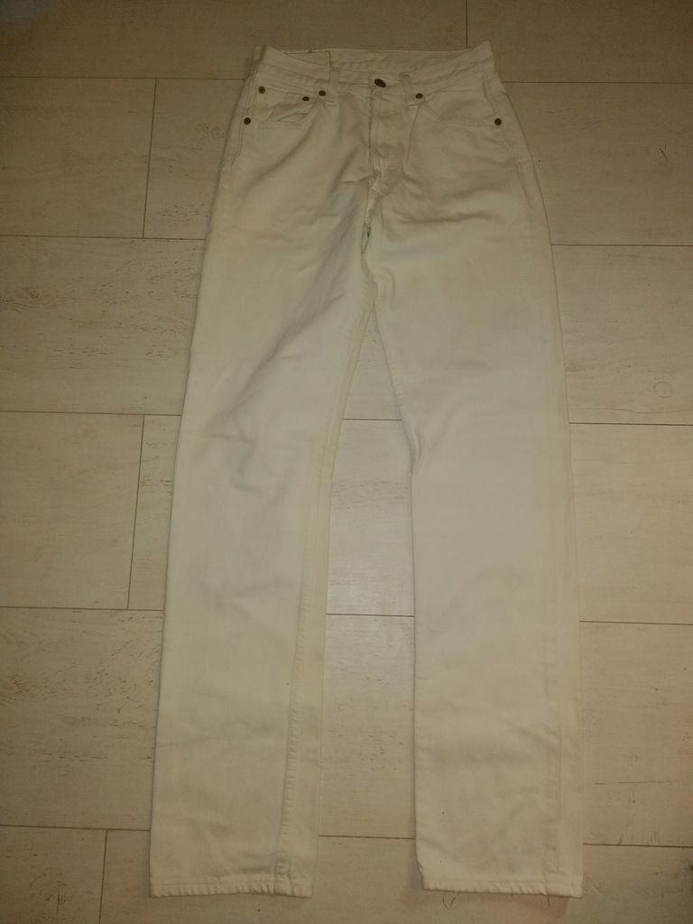 Spodnie białe Levi's Strauss jeansy