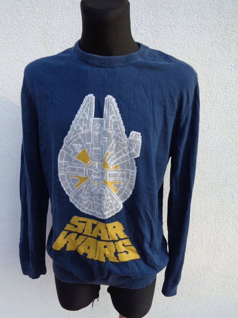 L M&S STAR WARS SWETER MĘSKI BAWEŁNIANY