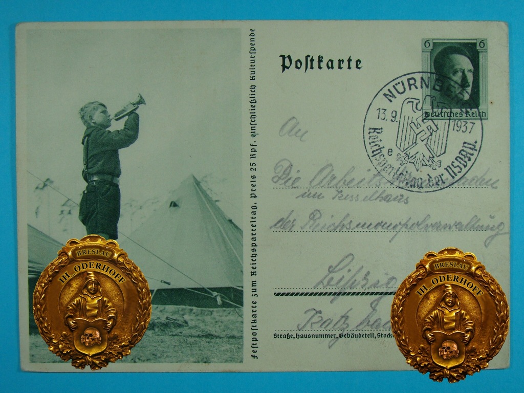 1937 Hitler Jugen+A.Hitler H5781