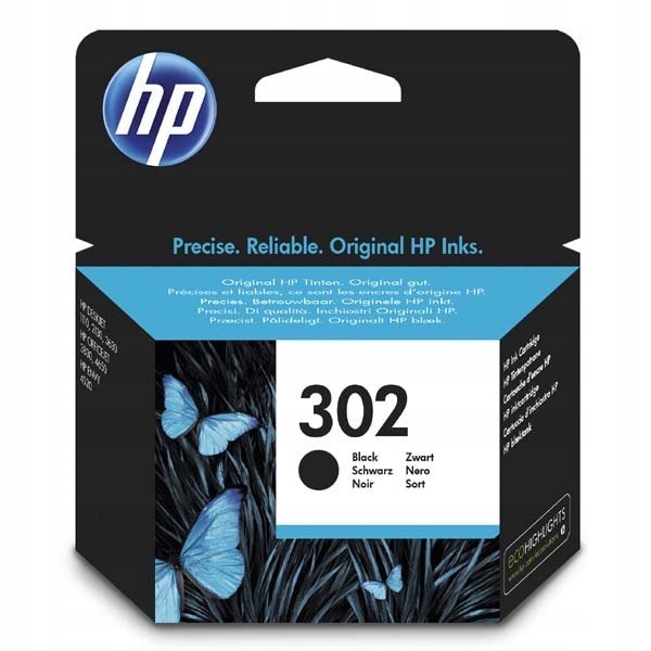 HP oryginalny ink / tusz F6U66AE, HP 302, black, 170s, 3.5ml, HP OJ 3830,38