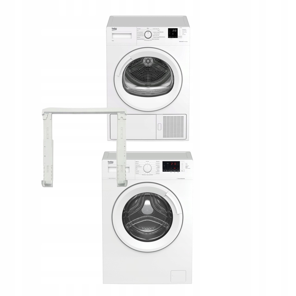 Zestaw Beko SLIM Pralka + Suszarka + Łącznik