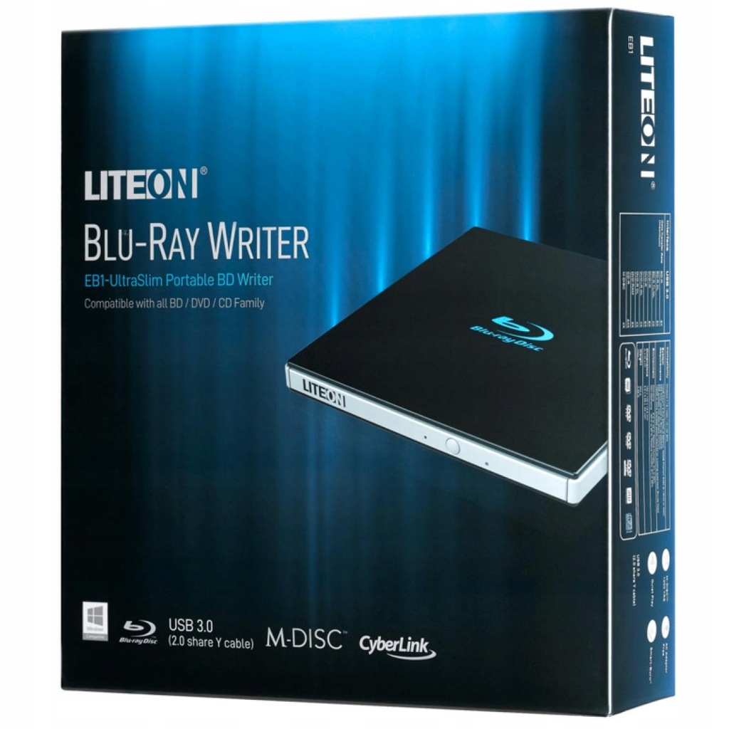 Nagrywarka BLURAY LITEON EB1 USB3.0 4K MDISC 10883806082
