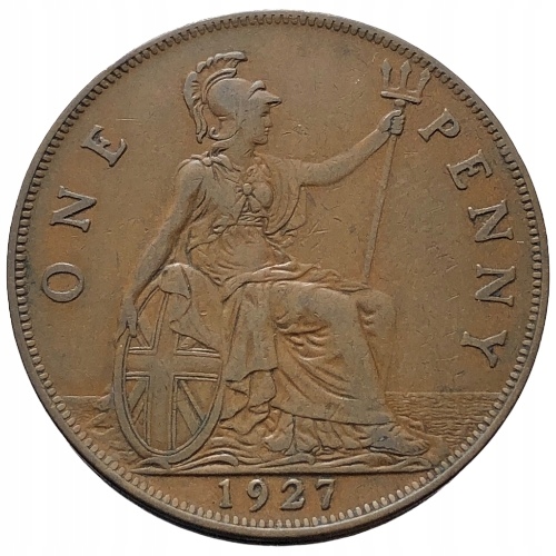 66884. Wielka Brytania, 1 pens, 1927r.