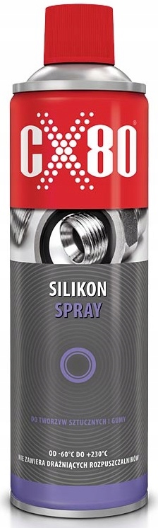 CX-80 SILIKON W SPRAYU DO TWORZYW SZTUCZNYCH 500ml