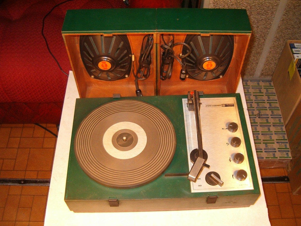 WG-552 Foni Combo gramofon Unitra Fonica ver.I zielony