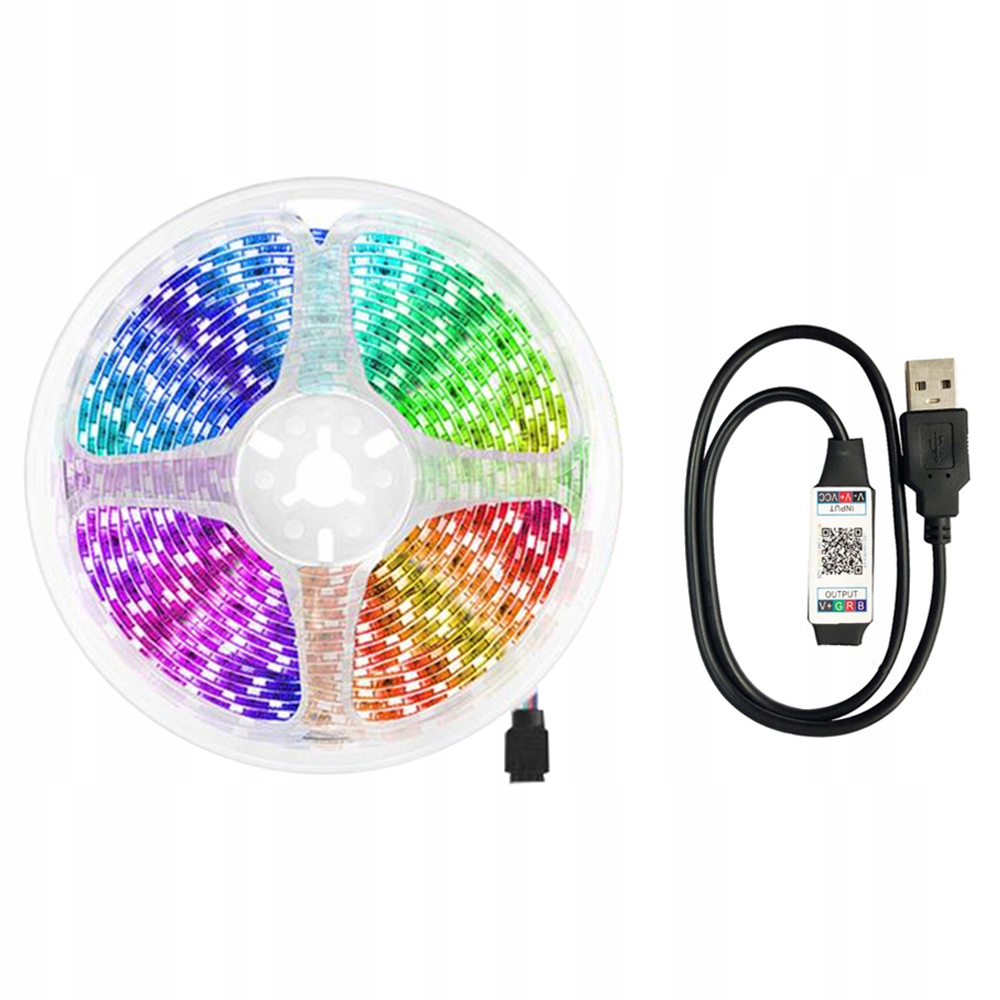 Купить ЦВЕТНАЯ СВЕТОДИОДНАЯ ЛЕНТА 5М RGB, ПОДСВЕТКА USB: отзывы, фото, характеристики в интерне-магазине Aredi.ru