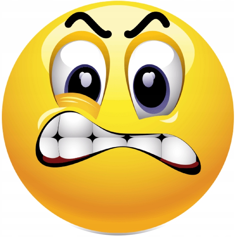 Buźka Facebook zły wkurzony opłatek na tort GRATIS - 7572293326 - oficjalne  archiwum Allegro