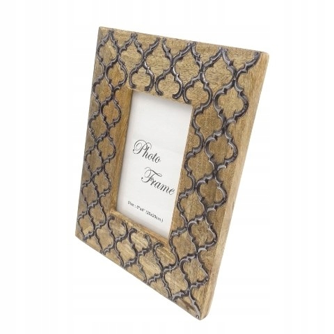 Drewniana ramka na zdjęcia - koniczynka marokańska - A-1133 - Format zdjęci