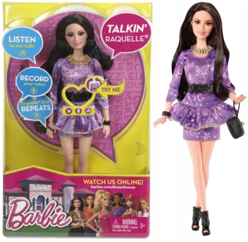 Mattel - Barbie Lalka Mówiąca Raquelle z Serialu