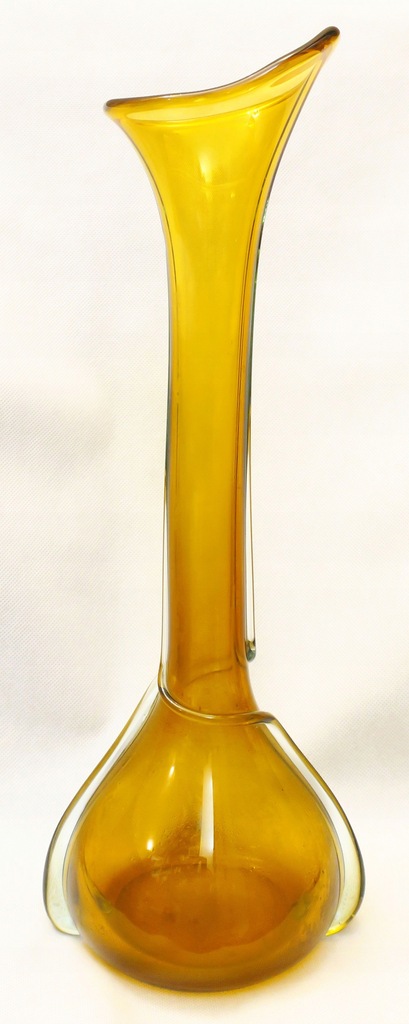HUTA TARNOWIEC MIODOWY ŻÓŁTY WAZON Z OPLOTEM 47 CM