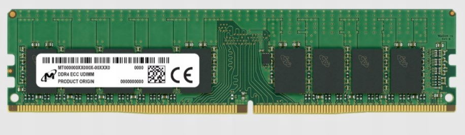 Micron Udimm Ecc 16GB DDR4 2Rx8 3200MHz PC4-25600
