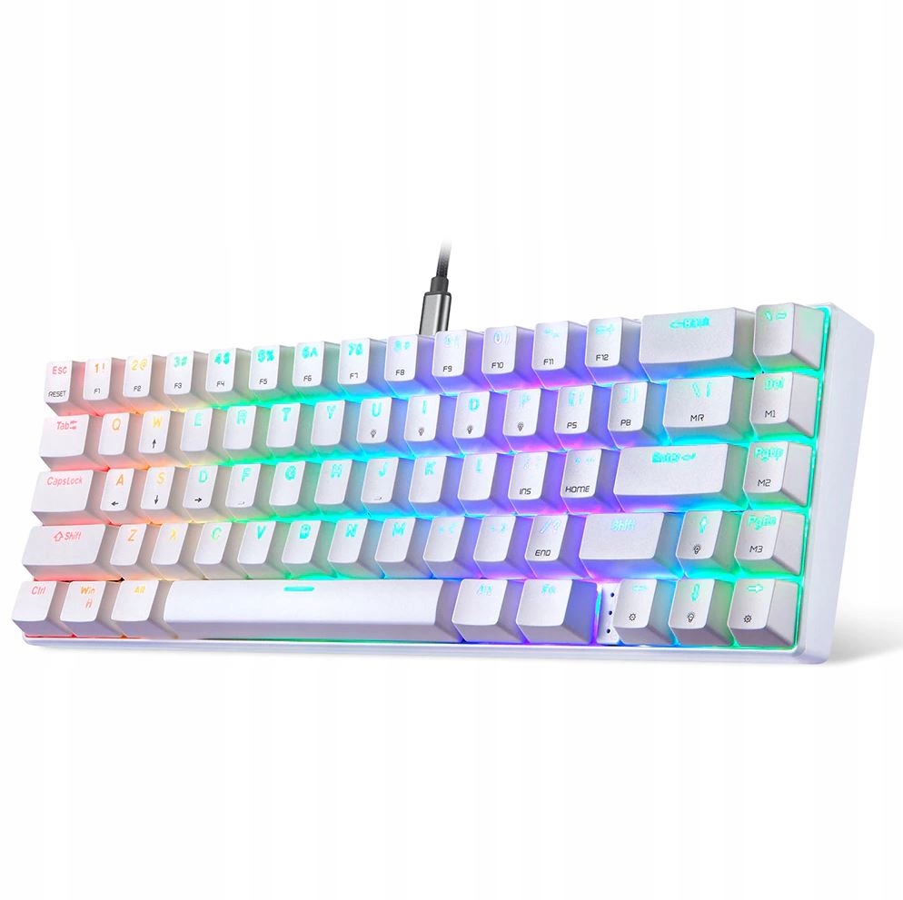 Купить БЕЛАЯ МЕХАНИЧЕСКАЯ ИГРОВАЯ КЛАВИАТУРА ПОЛНАЯ RGB: отзывы, фото и ...