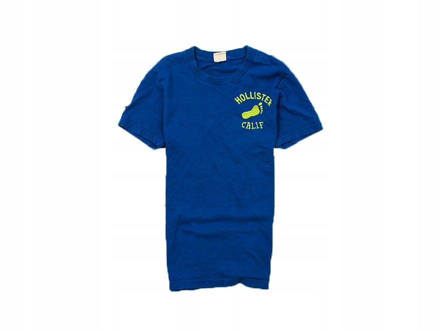 K Hollister T-shirt Męski Koszulka Niebieska *S*