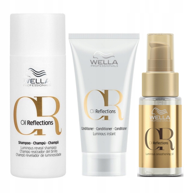 WELLA OIL REFLECTIONS SZAMPON ODŻYWKA OLEJEK BLASK