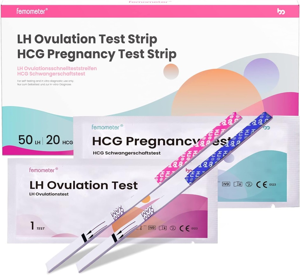 FEMOMETER TEST OWULACYJNY + TEST CIĄZOWY ZESTAW 25 miU/ml OPTYMALNA CZUŁOŚĆ