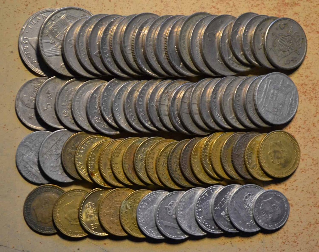 Hiszpania - zestaw 72 monet - każda inna - BCM