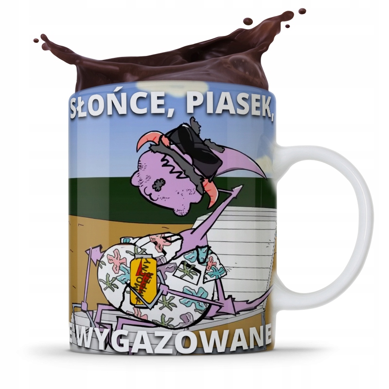 KUBEK KAPITAN BOMBA SŁOŃCE PIASEK CIEPŁE PIWO