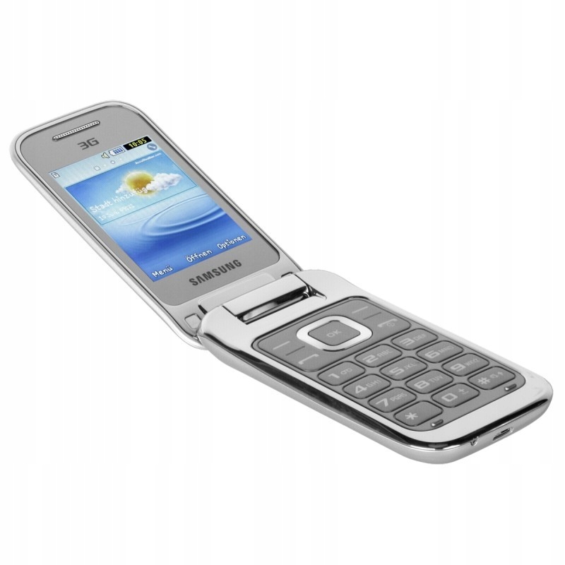  SAMSUNG GT C3595  KOLOR SILVER KLAPKA GwPL 7508349686 