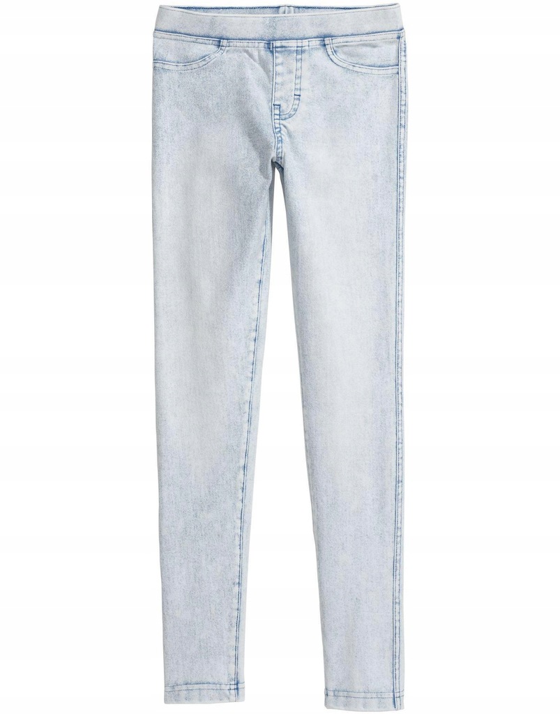 H&M__XDS DŻERSEJOWE LEGGINSY DENIM__158 CM