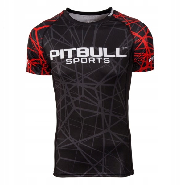 Rashguard PIT BULL Red Ray koszulka MMA KSW r.L