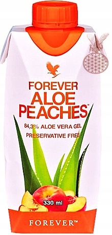 FOREVER ALOE PEACHES Napój z żelem z liścia aloesu + przecier brzoskwiniowy