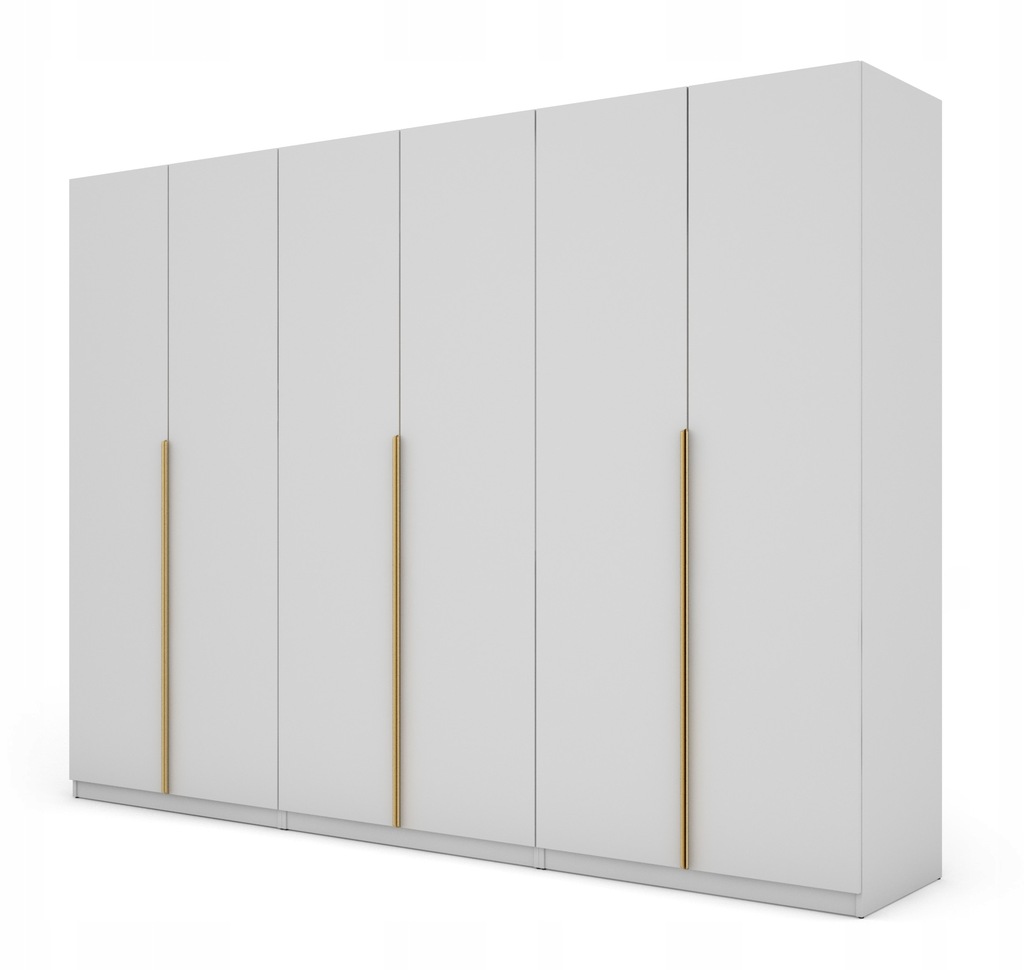 Szafa biała 300 cm premium garderoba szuflady