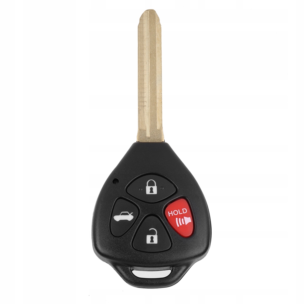 Czarny 4-przyciskowy kluczyk z pilotem zdalnego