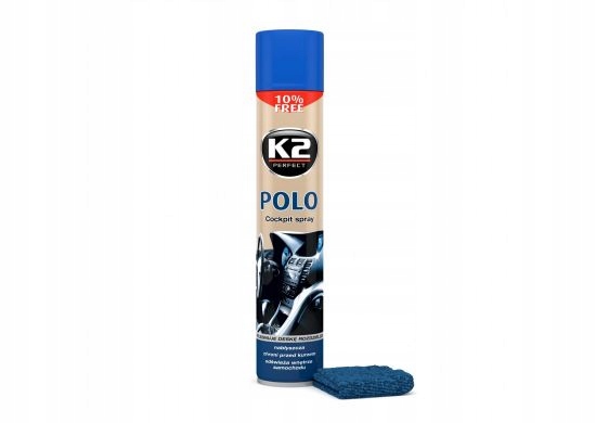 K2 POLO COCKPIT PLAK LAWENDA 750 ML + MIKROWŁÓKNO