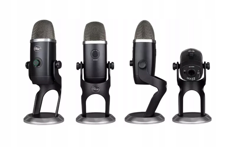 MIKROFON BLUE YETI X BLACKOUT POJEMNOŚCIOWY KOMPUTEROWY LED PLUG AND PLAY