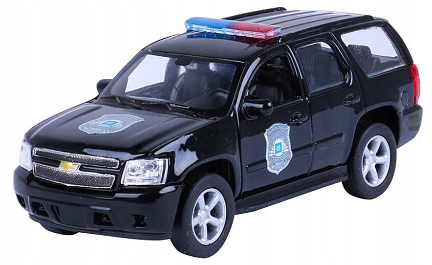 Model 1:34, 2008 CHEVROLET Tahoe POLICE czarny