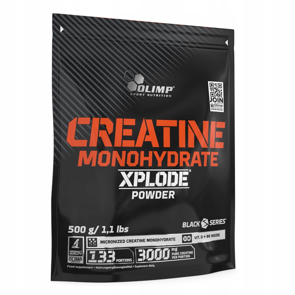 Creatine Monohydrate Xplode Powder - 500 g orange