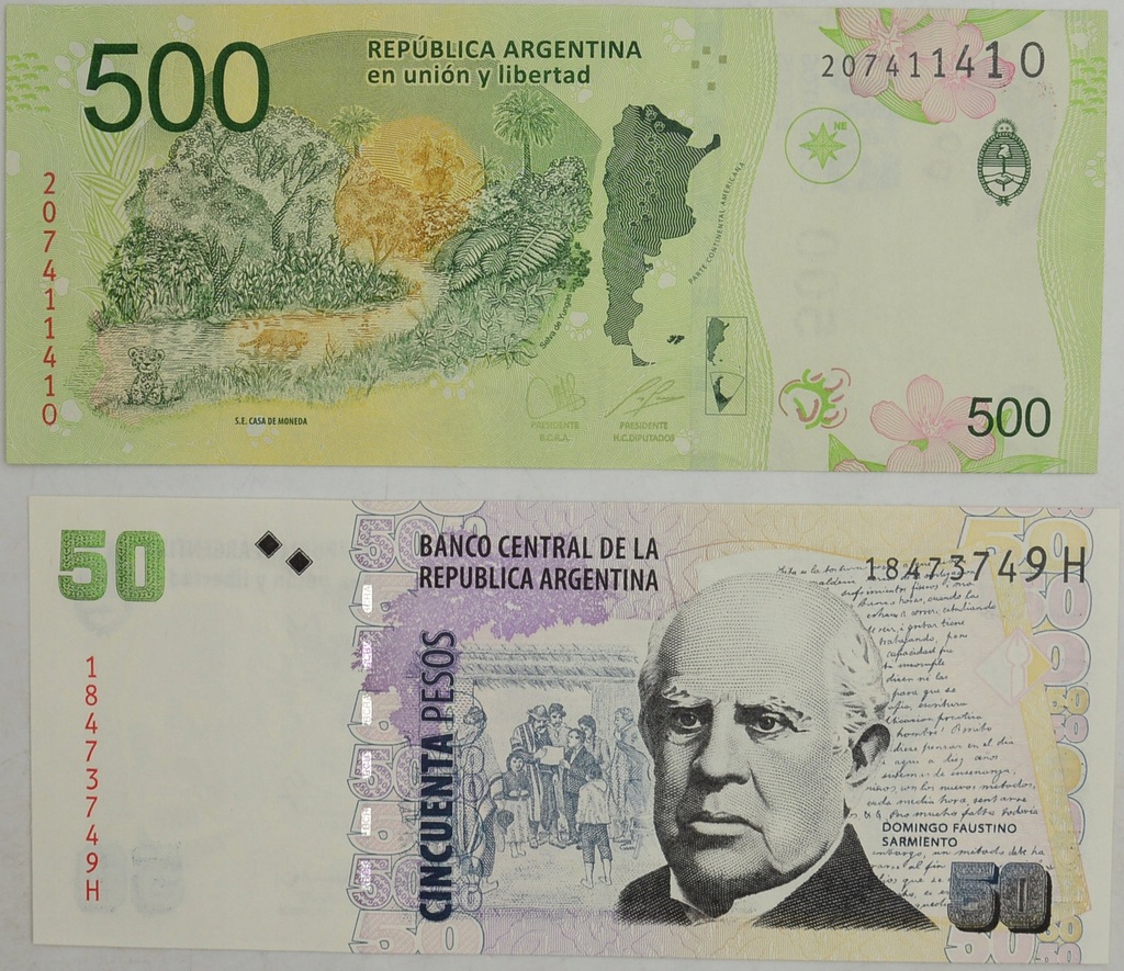 8.xx.Zest.Argentyna, Banknoty szt.2, St.1