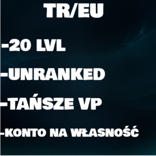 KONTO VALORANT 20 LVL TURECKIE UNRANKED P C