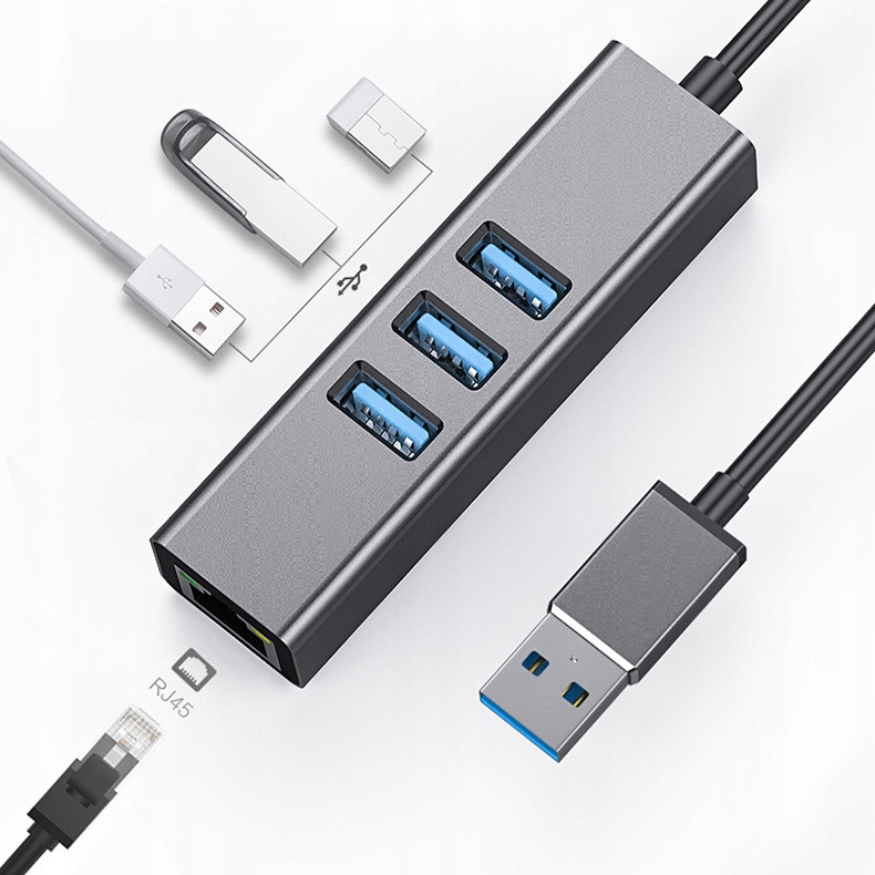 Купить СЕТЕВАЯ КАРТА 3x USB 3.0 GIGABIT LAN RJ45 1000 Мбит/с: отзывы, фото, характеристики в интерне-магазине Aredi.ru