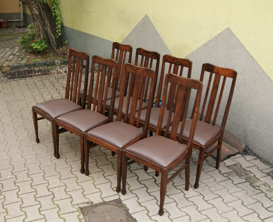 Komplet 8 krzeseł po renowacji __ B __