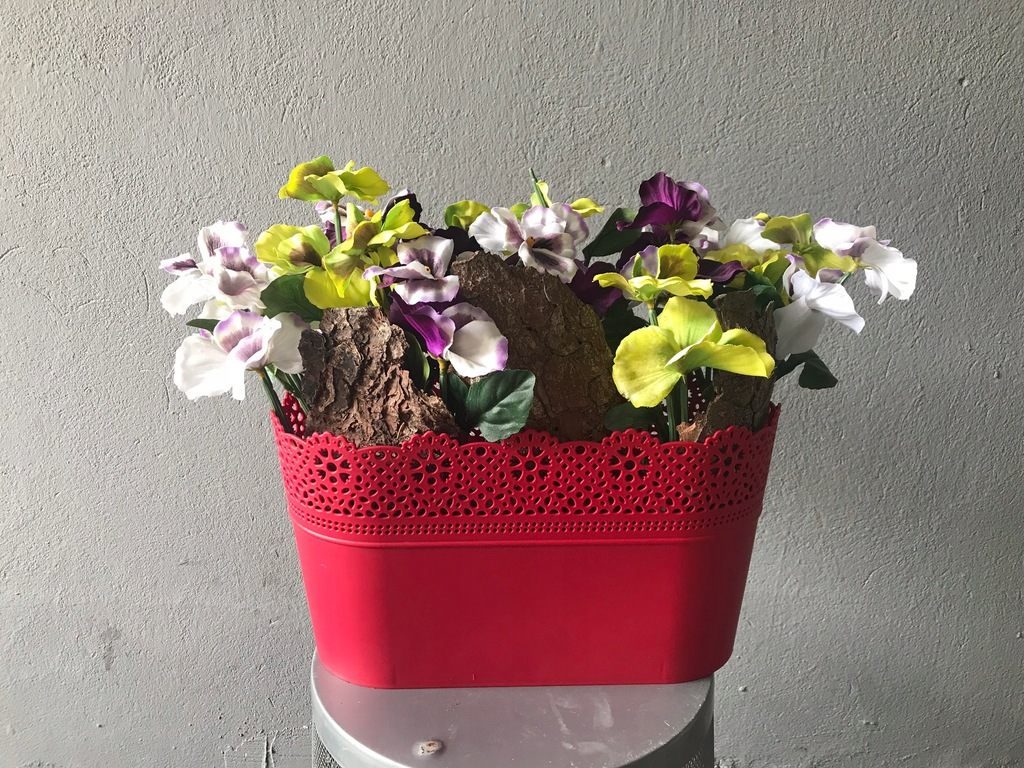 Bratki w doniczce / Sztuczne kwiaty / Jak żywe - 8128453741 - oficjalne